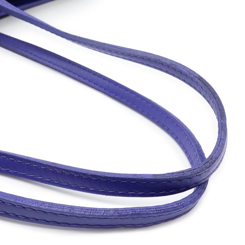 Louis Vuitton Epi Neverfull MM Tote Bag Shoulder Bag Leather Fig Purple Pouch