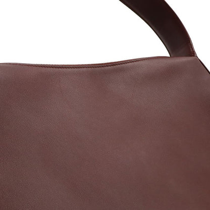 Cartier Shoulder Bag Semi Shoulder One Shoulder Leather Bordeaux Red Silver
