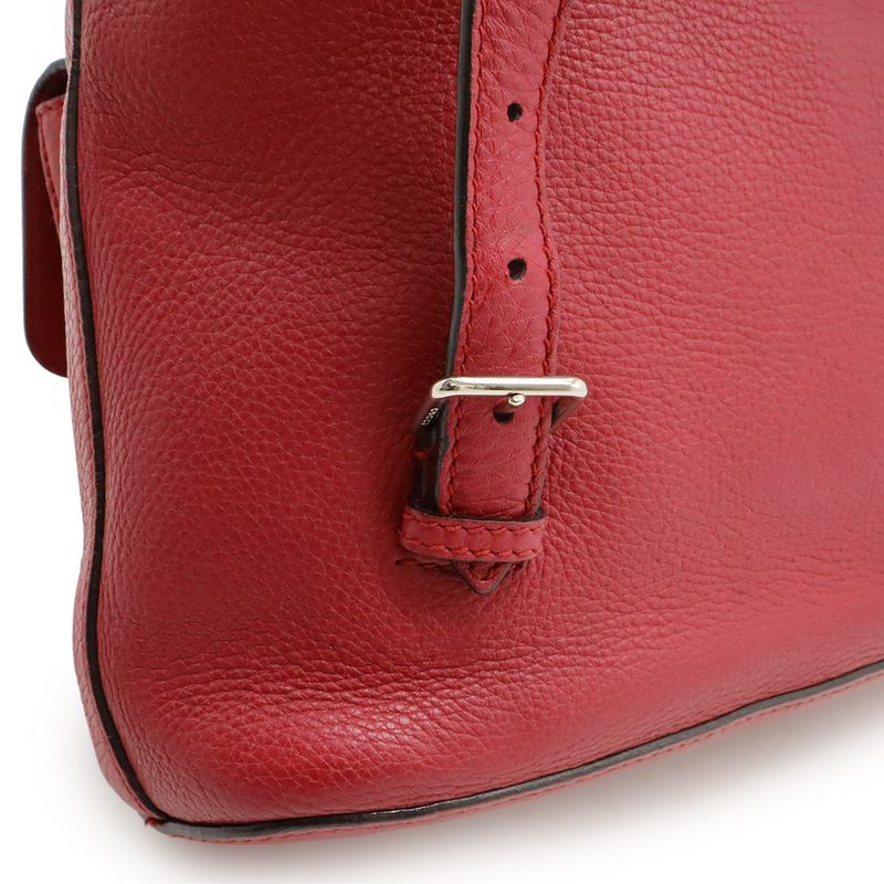 Gucci Bamboo Backpack Rucksack Sac Shoulder Bag Fringe Tassel Leather Fuchsia