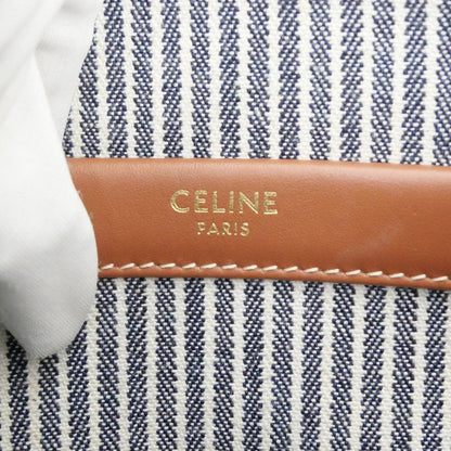 Celine Small Cabas Tice Handbag Shoulder - Navy Blue - Gold Hardware