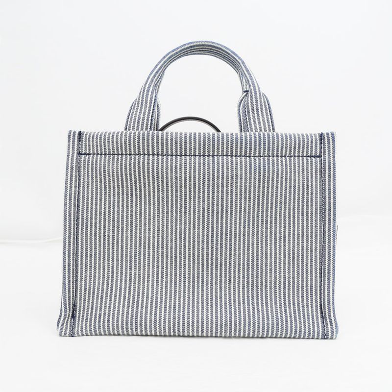 Celine Small Cabas Tice Handbag Shoulder - Navy Blue - Gold Hardware