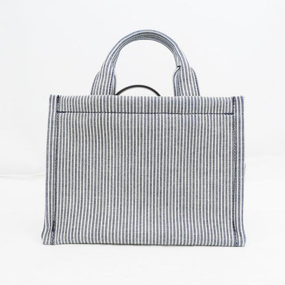 Celine Small Cabas Tice Handbag Shoulder - Navy Blue - Gold Hardware