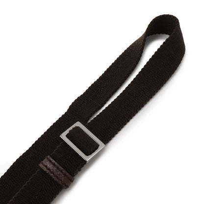 Gucci GG Canvas Shoulder Bag Pochette Crossbody Leather Khaki Beige Dark Brown