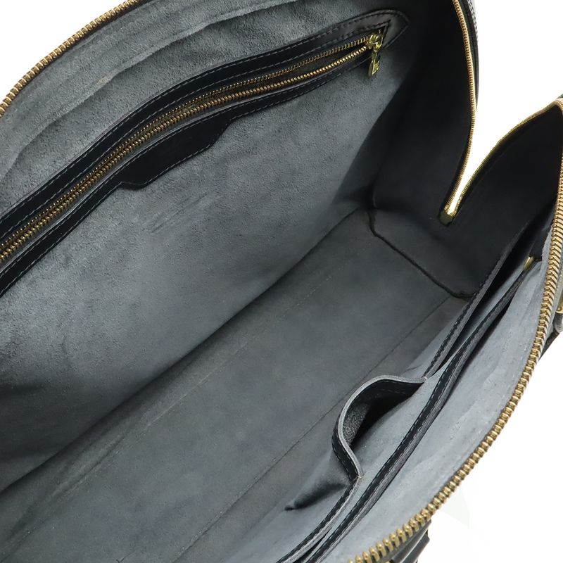 Louis Vuitton Epi Sorbonne Document Purse Business Bag Handbag Noir Black Gold