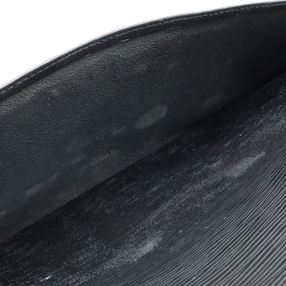 Louis Vuitton Epi Sorbonne Document Purse Business Bag Handbag Noir Black Gold