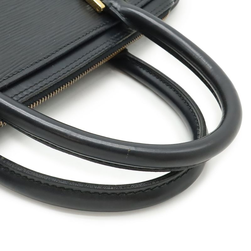 Louis Vuitton Epi Sorbonne Document Purse Business Bag Handbag Noir Black Gold