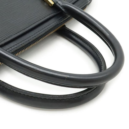 Louis Vuitton Epi Sorbonne Document Purse Business Bag Handbag Noir Black Gold