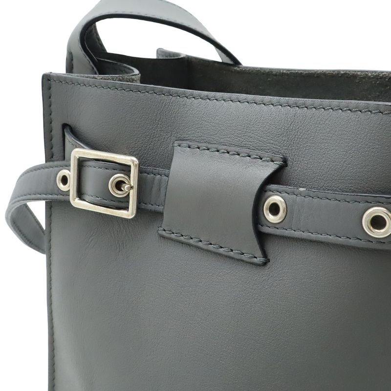 Celine Big Bag Bucket Shoulder Bag Bucket Bag Bucket Shape Calf Leather Gray