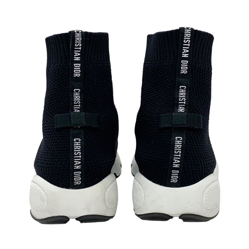 Christian DIOR Sneakers Socks Sneakers Shoes Logo Fabric Black