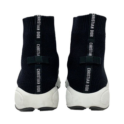 Christian DIOR Sneakers Socks Sneakers Shoes Logo Fabric Black