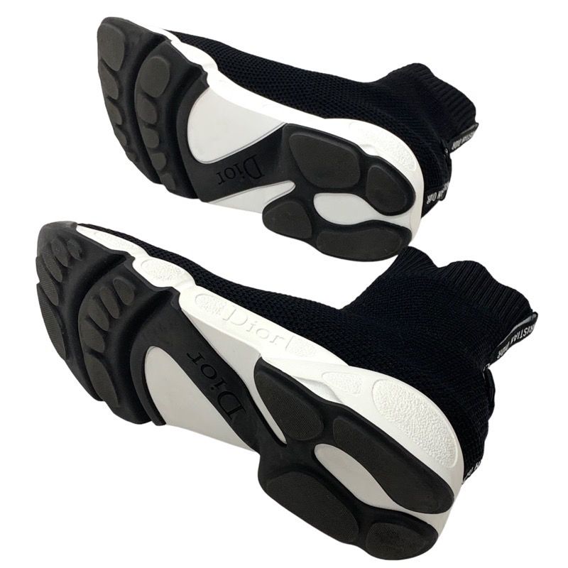 Christian DIOR Sneakers Socks Sneakers Shoes Logo Fabric Black