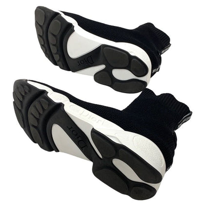Christian DIOR Sneakers Socks Sneakers Shoes Logo Fabric Black