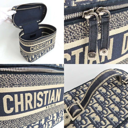 Dior Travel Vanity Medium Navy Oblique Bag With Mitzah Women's