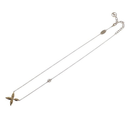 Louis Vuitton Flower Collier Louisette Necklace Pendant Metal Gold Ladies