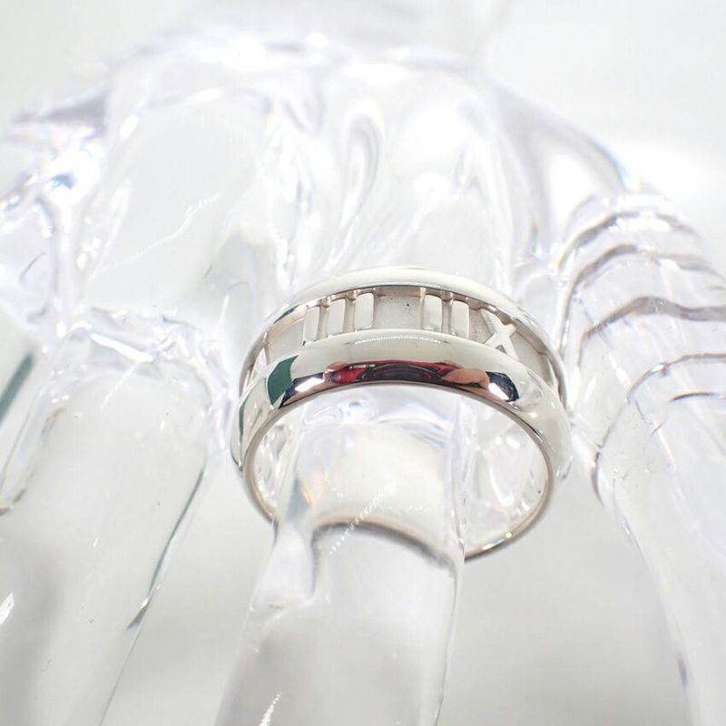 Tiffany & Co 925 Atlas Wide Ring 12.5 J117-3