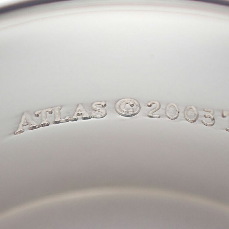 Tiffany & Co 925 Atlas Wide Ring 12.5 J117-3