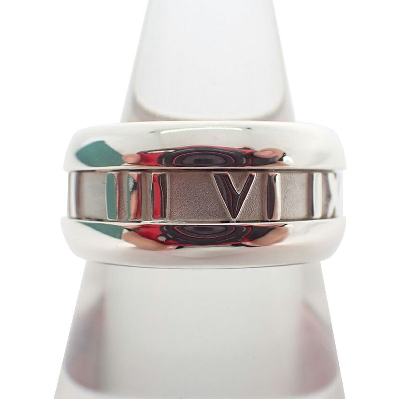 Tiffany & Co 925 Atlas Wide Ring 12.5 J117-3