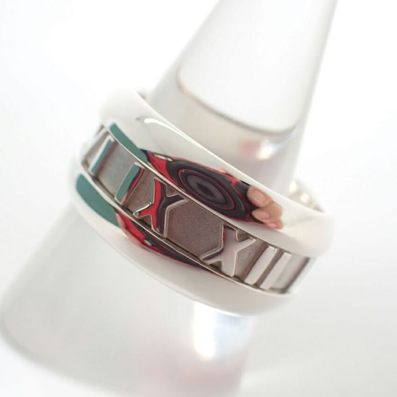 Tiffany & Co 925 Atlas Wide Ring 12.5 J117-3