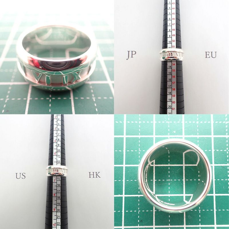 Tiffany & Co 925 Atlas Wide Ring 12.5 J117-3