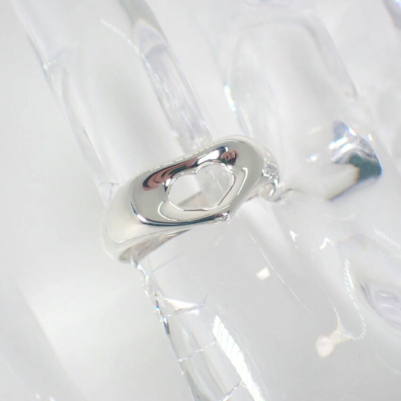 Tiffany & Co 925 Open Heart Ring No 10.5 J117-10