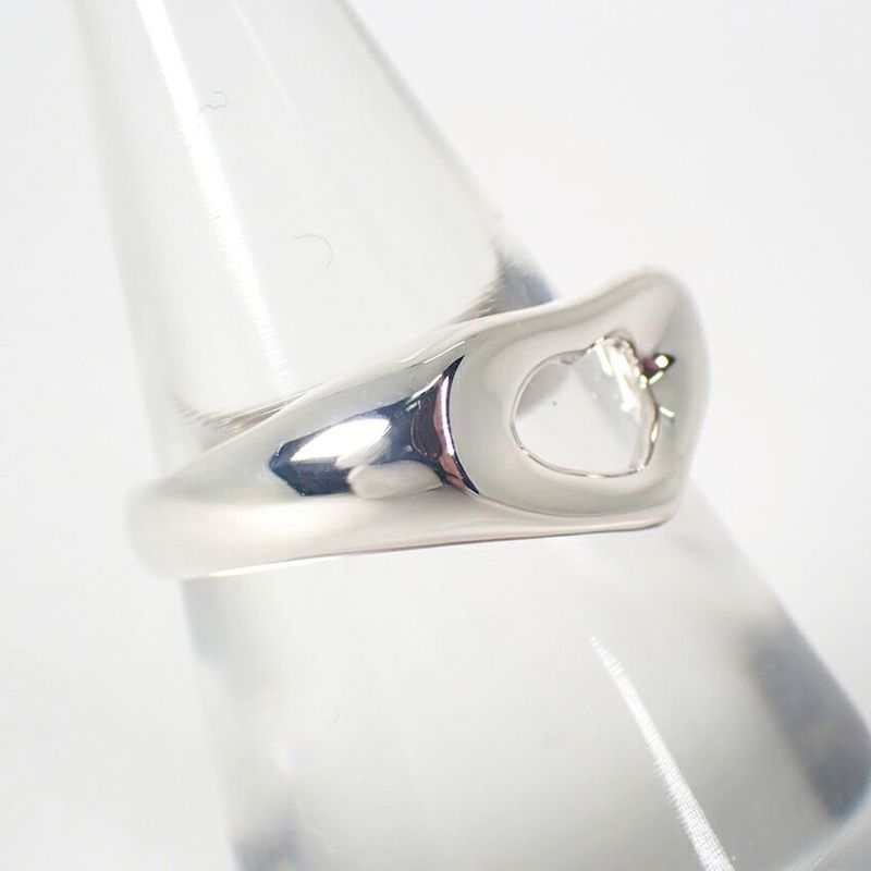 Tiffany & Co 925 Open Heart Ring No 10.5 J117-10