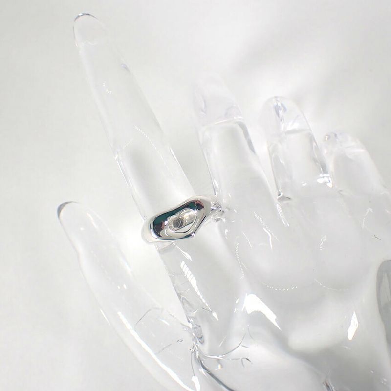 Tiffany & Co 925 Open Heart Ring No 10.5 J117-10