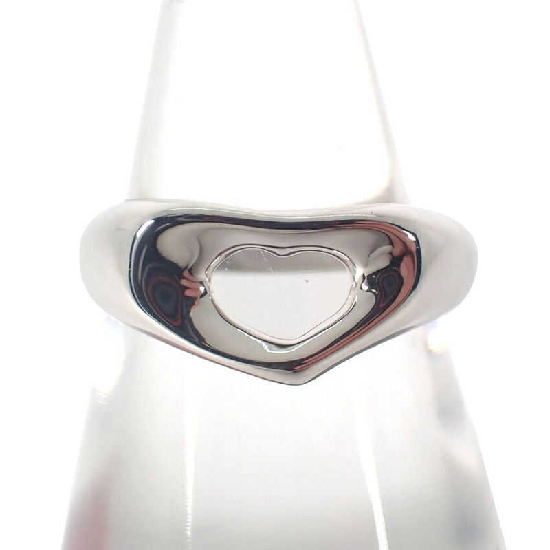 Tiffany & Co 925 Open Heart Ring No 10.5 J117-10