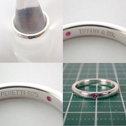 Tiffany & Co 925 Ruby Band Ring No 11.5 J117-9