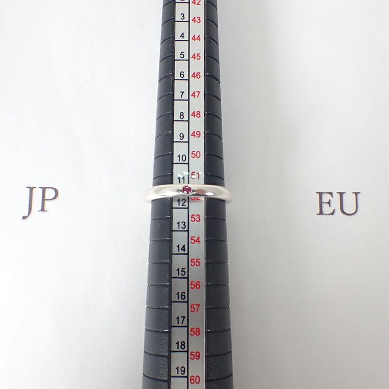 Tiffany & Co 925 Ruby Band Ring No 11.5 J117-9