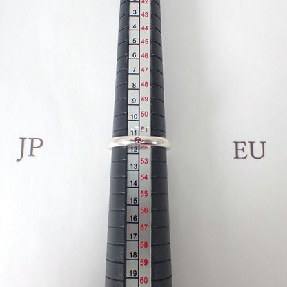 Tiffany & Co 925 Ruby Band Ring No 11.5 J117-9