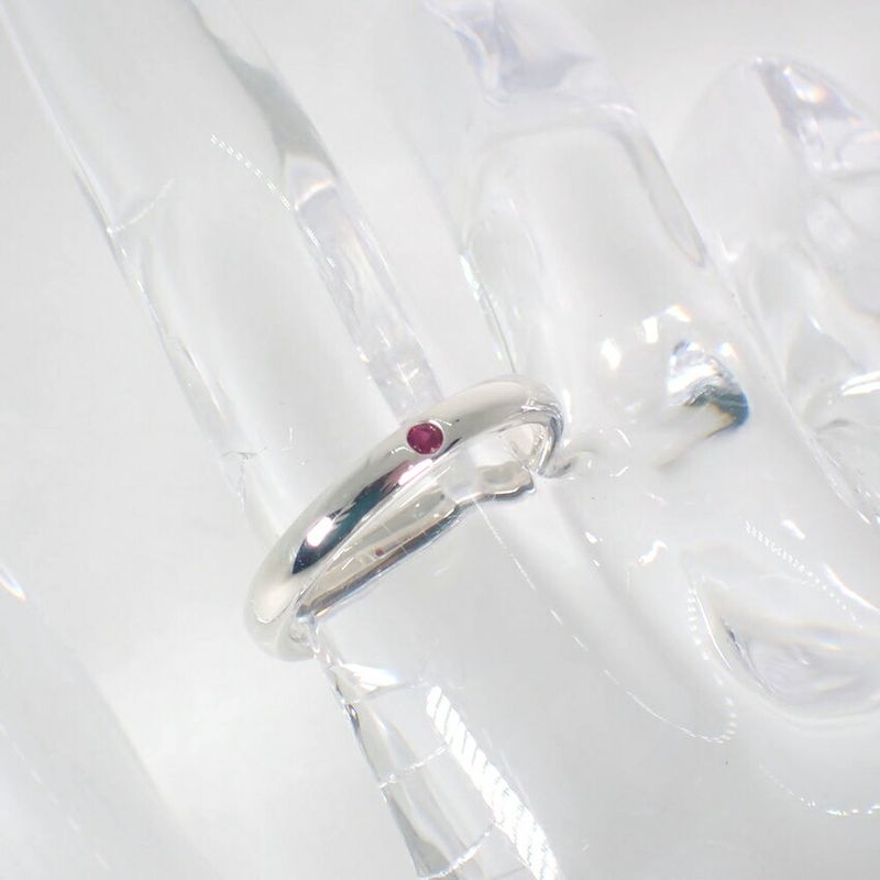 Tiffany & Co 925 Ruby Band Ring No 11.5 J117-9