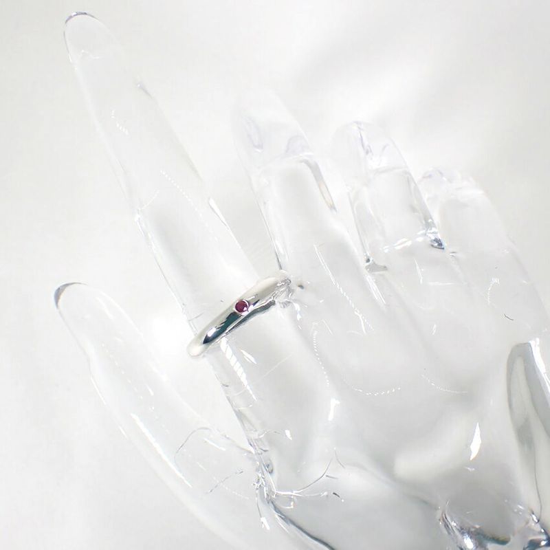 Tiffany & Co 925 Ruby Band Ring No 11.5 J117-9