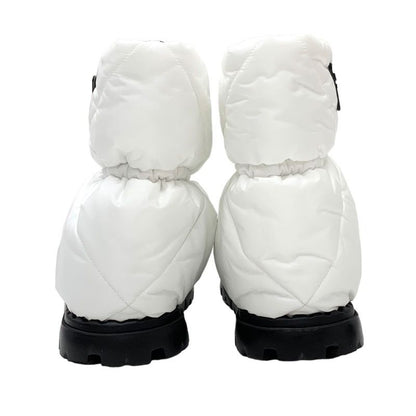 Prada Boots Short Boots Snow Boots Shoes Logo Nylon White