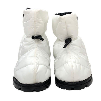 Prada Boots Short Boots Snow Boots Shoes Logo Nylon White