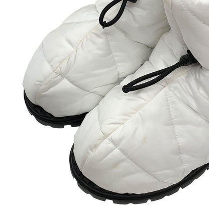 Prada Boots Short Boots Snow Boots Shoes Logo Nylon White