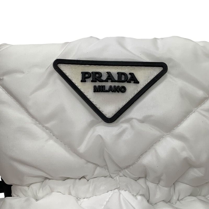 Prada Boots Short Boots Snow Boots Shoes Logo Nylon White