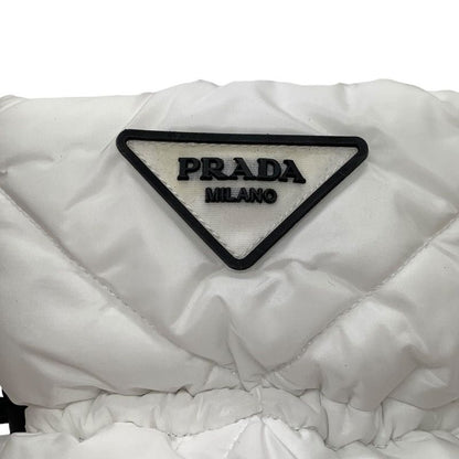 Prada Boots Short Boots Snow Boots Shoes Logo Nylon White
