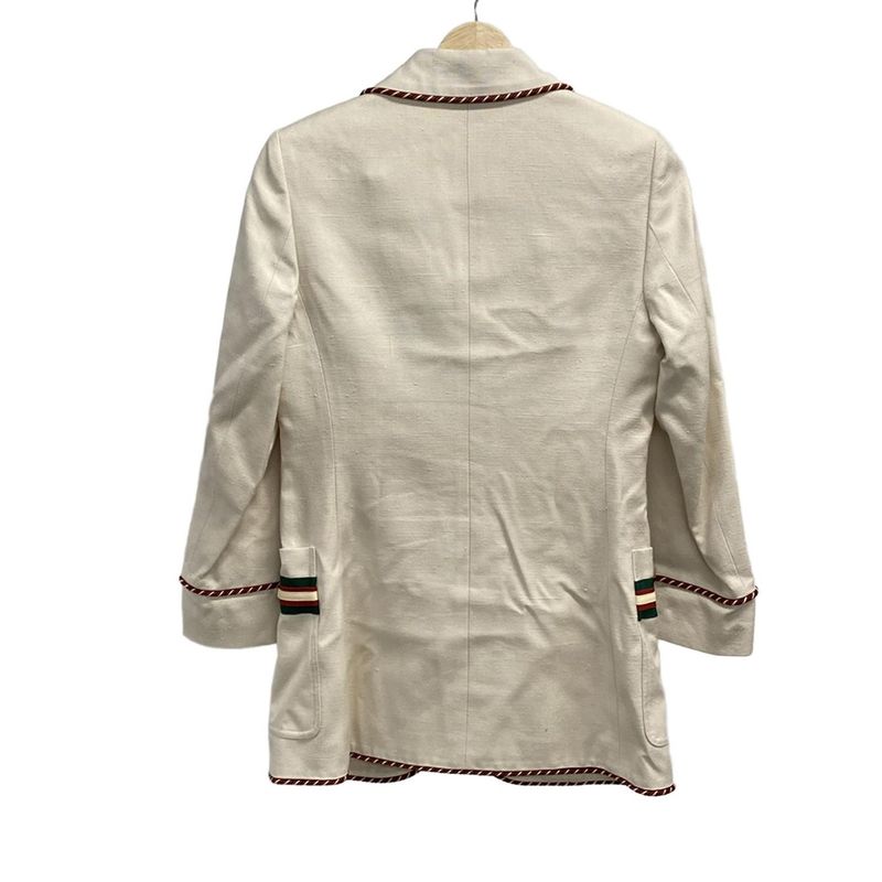 Gucci Jacket Size 38 S Women's - 569922 Ivory X Red X Green Long Sleeve Sherry