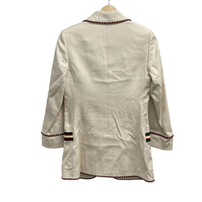 Gucci Jacket Size 38 S Women's - 569922 Ivory X Red X Green Long Sleeve Sherry