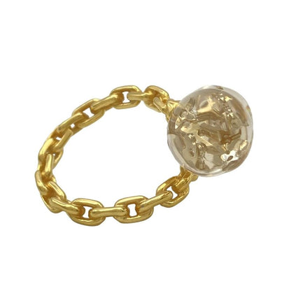 Louis Vuitton Ring Monogram Multicolor Bergbuule Uncle John Fawn M65539 Gold X