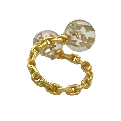 Louis Vuitton Ring Monogram Multicolor Bergbuule Uncle John Fawn M65539 Gold X