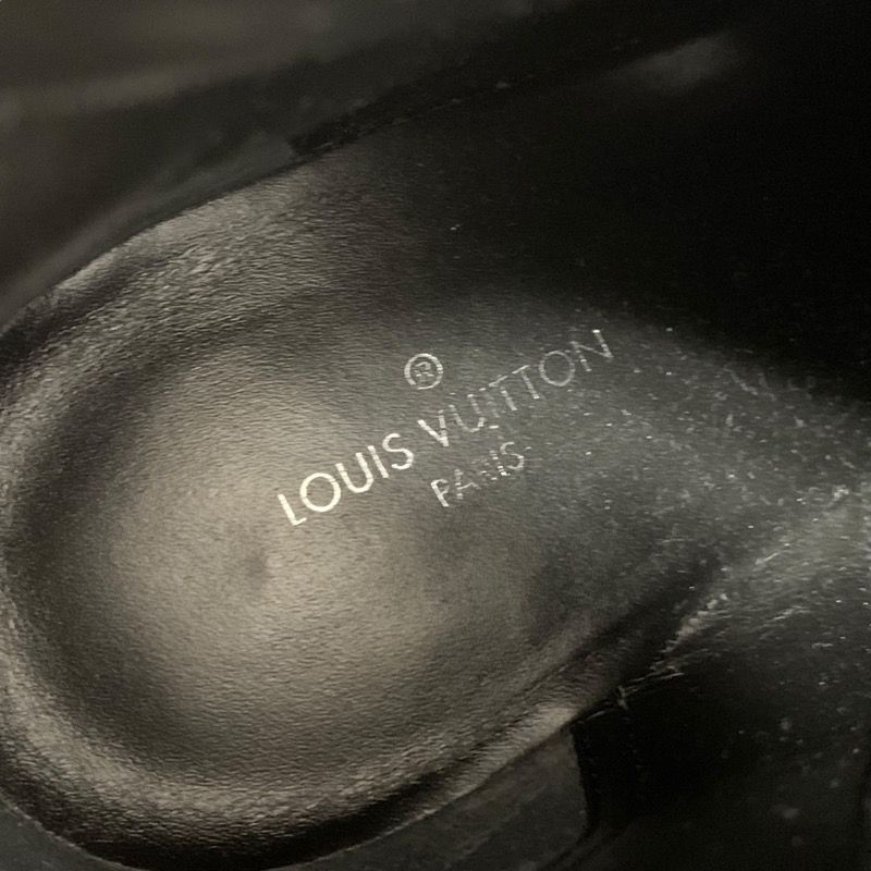 Louis Vuitton Star Trail Line Monogram Short Boots Ankle Boots Lace Up Black