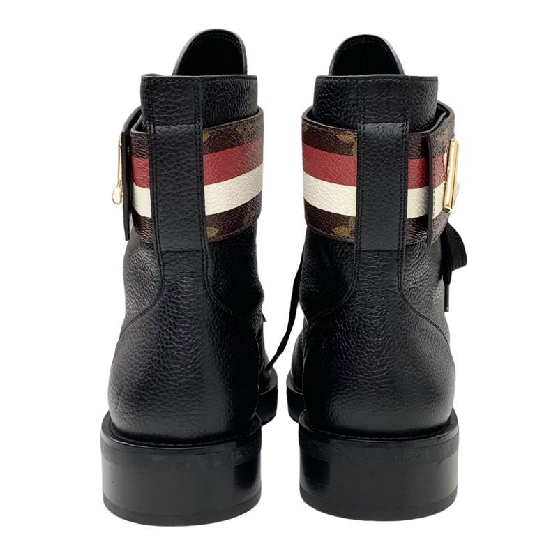 Louis Vuitton LV Wonderland Line Monogram Short Boots Ankle Boots Lace-up Belt