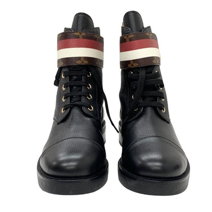 Louis Vuitton LV Wonderland Line Monogram Short Boots Ankle Boots Lace-up Belt