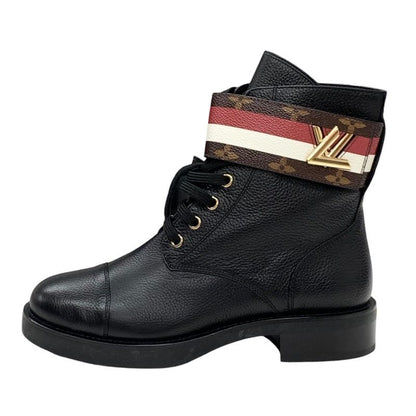 Louis Vuitton LV Wonderland Line Monogram Short Boots Ankle Boots Lace-up Belt