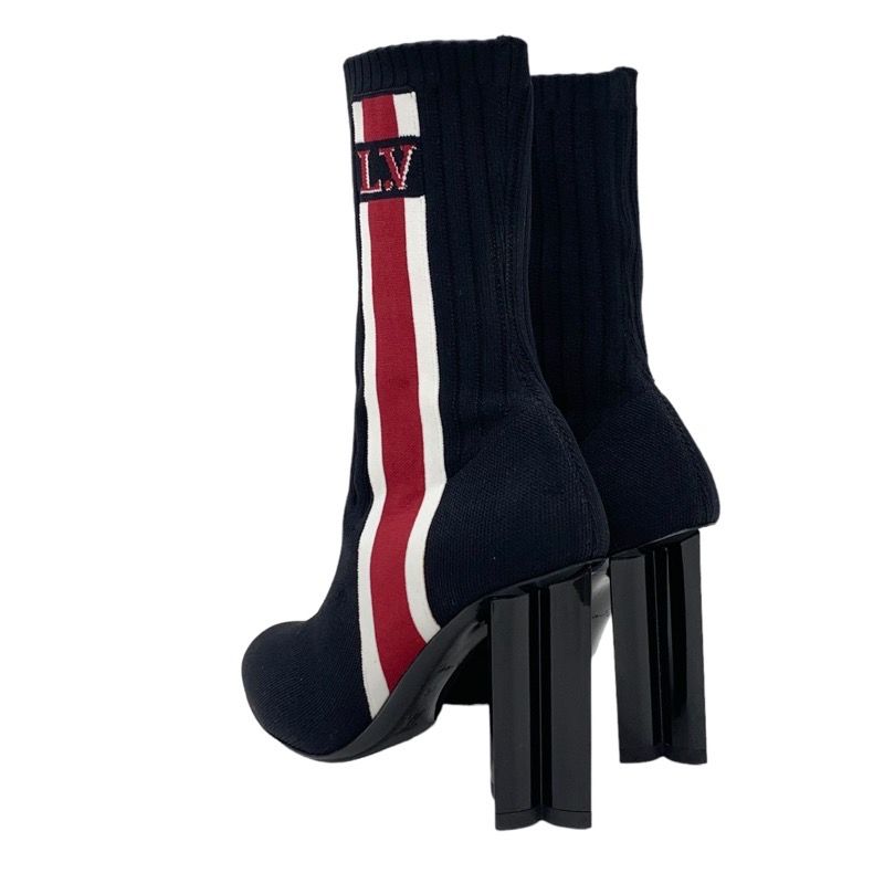 Unused Louis Vuitton Silhouette Line Short Boots Ankle Boots Side Line Logo