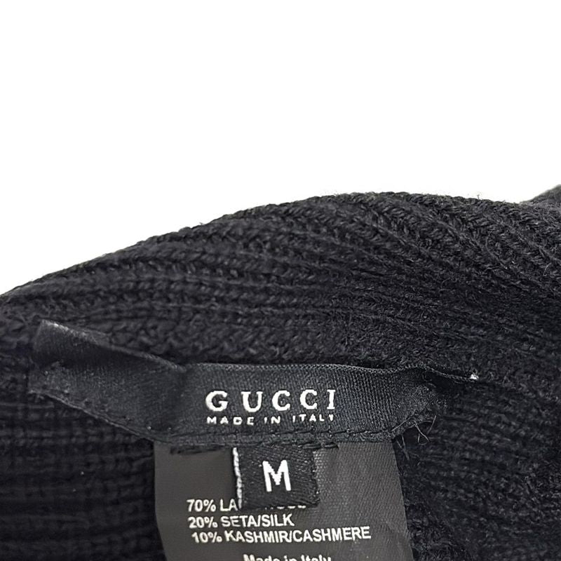 Gucci Knit Hat M - Multi X Green X Red Sherry (web) Wool Cashmere Silk