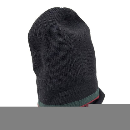 Gucci Knit Hat M - Multi X Green X Red Sherry (web) Wool Cashmere Silk