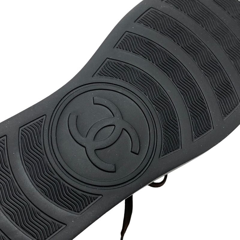 Chanel Sneakers Shoes Suede Leather Brown White High Cut Sneakers Coco Mark