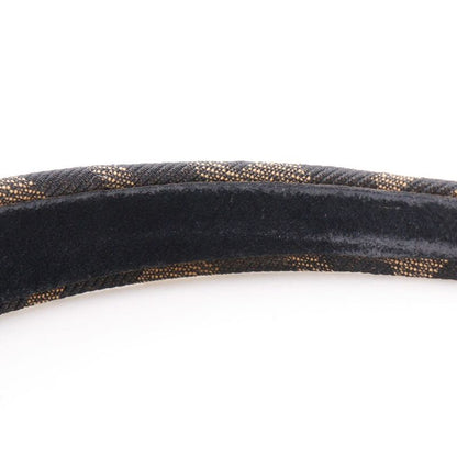 Fendi Headband Zucca Nylon Canvas Brown Women's Other Accessories